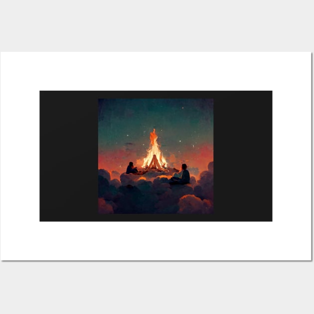 Campfire in Heaven - best selling Wall Art by bayamba